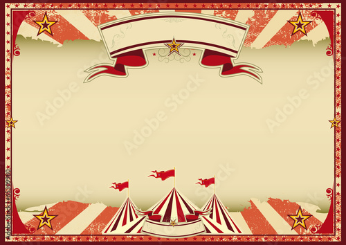 Red circus retro