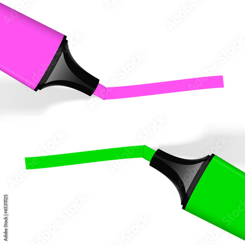 Textmarker mit Markierung