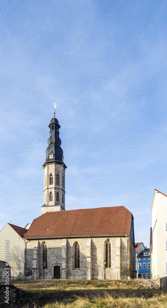 view to Allerheiligenkirche at Muelhausen