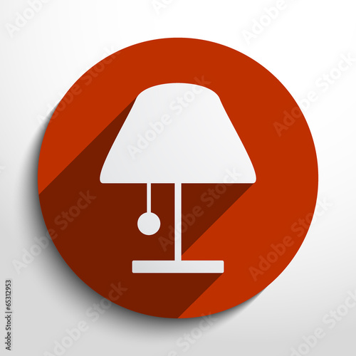 Vector lamp web icon