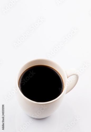 Hot beverages of chocolate, tea and black coffee 