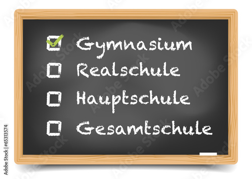 Schultafel Gymnasium
