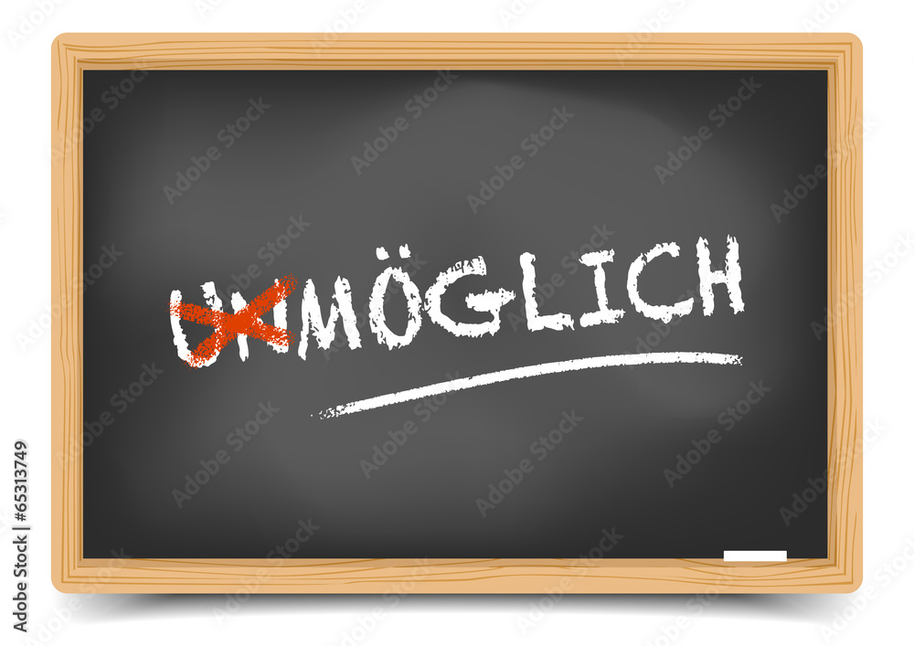 Obraz premium Schultafel Möglich