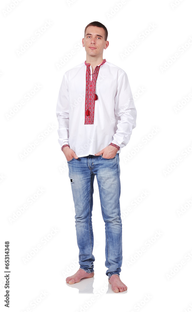 gay in Ukrainian embroidered shirt gay in Ukrainian embroidered shirt