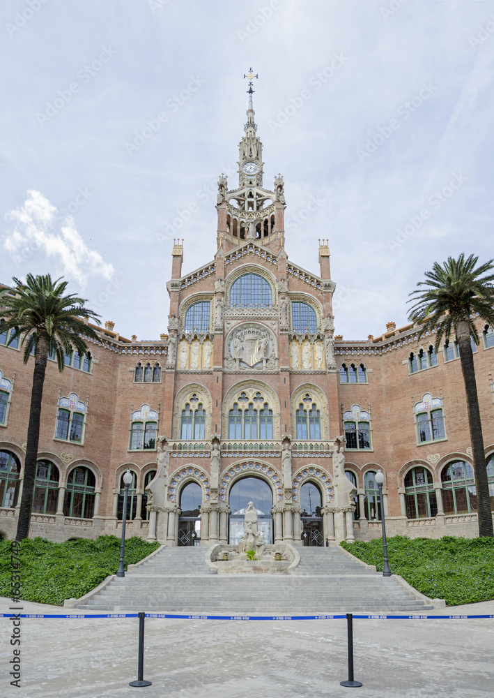 Barcelona  - Hospital de Santa Creu i de Sant Pau (Haupteingang)