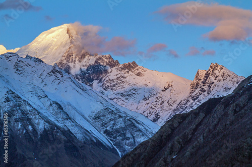 The sunset on Dhauladhar