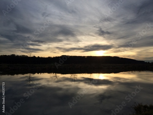 Sonnenuntergang an der Ruhe