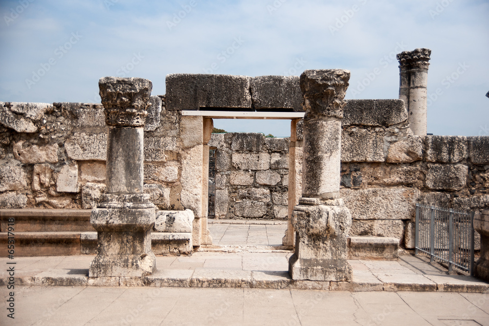 Churches and ruins in Capernaum