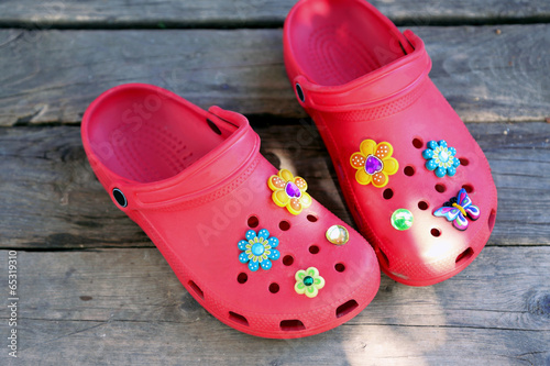 Foto Red clogs