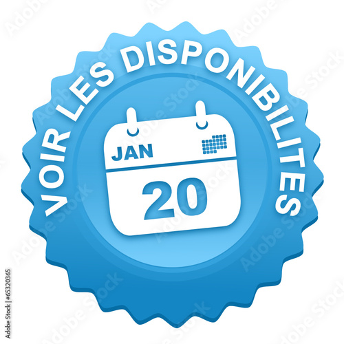 voir les disponibiltés sur bouton web denté bleu