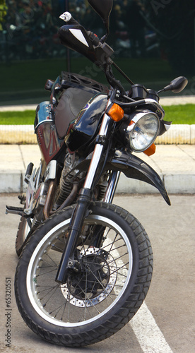 Motorcycle front view