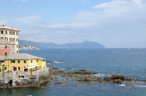 quartier de Boccadasse à Gênes (Italie) photo