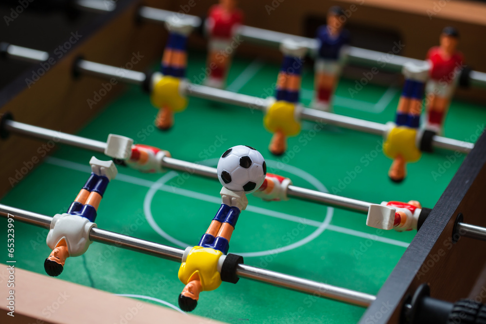 football - board game with players, soccer ball and green field football - board game with players, soccer ball and green field