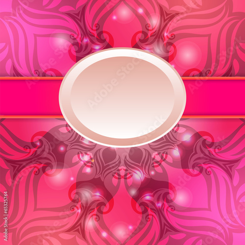 Pink vintage vector abstract background