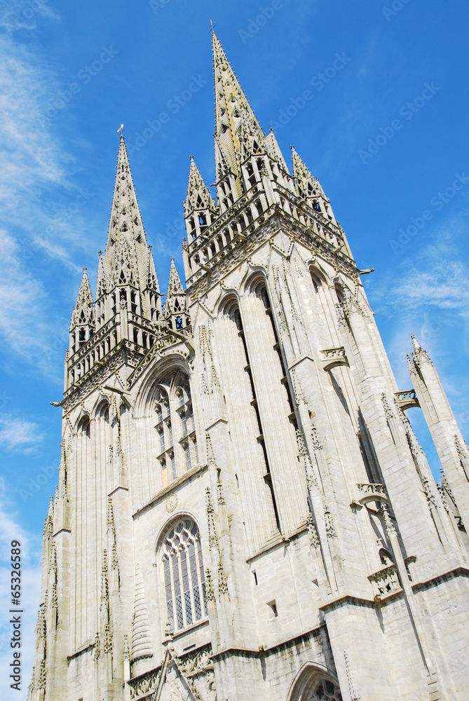 Saint-Corentin cathedral in Quimper, Brittany, France