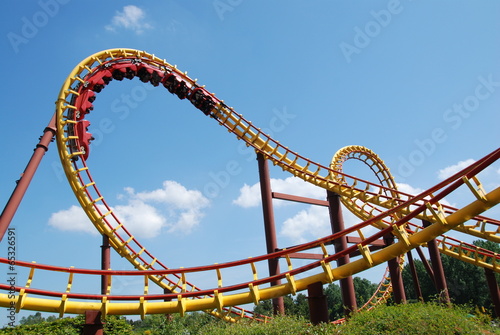 A roller coaster ride in France photo