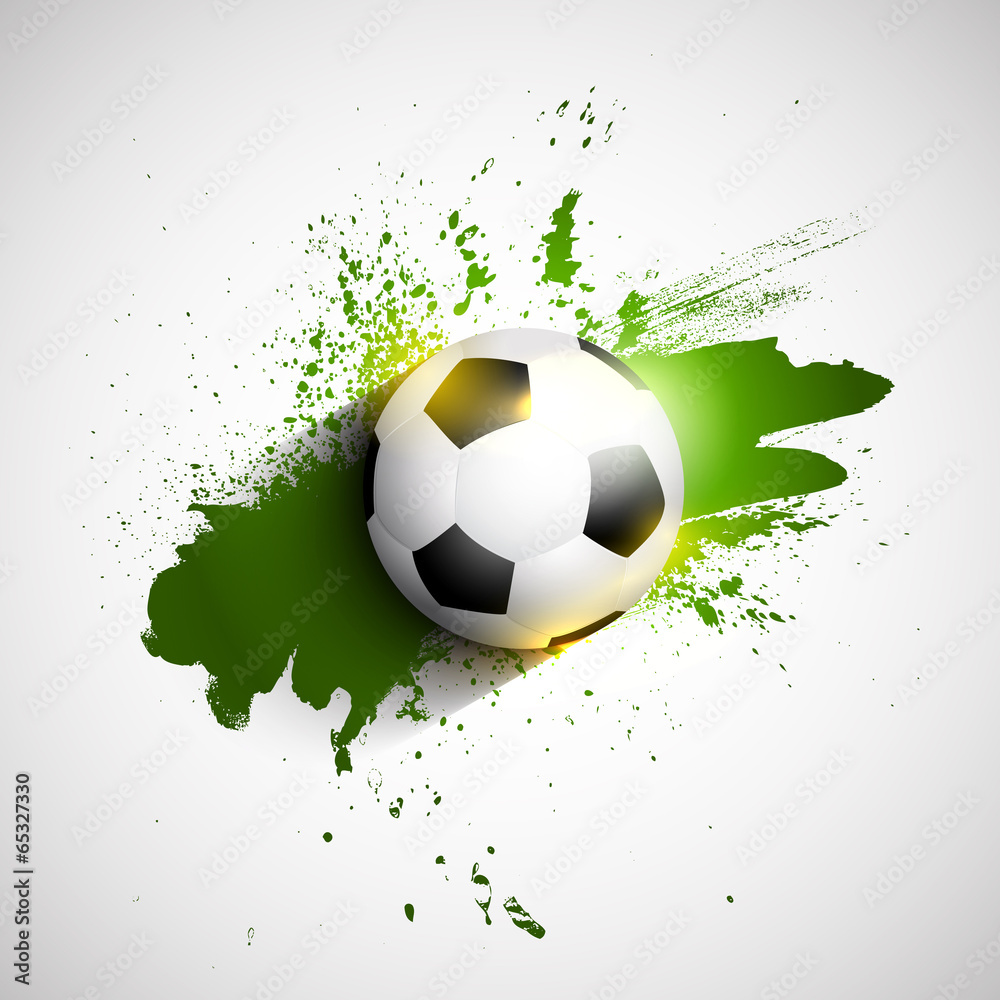 Obraz premium Grunge football / soccer ball background