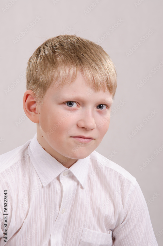 Portrait of a frightened teenager twelve Portrait of a frightened teenager twelve