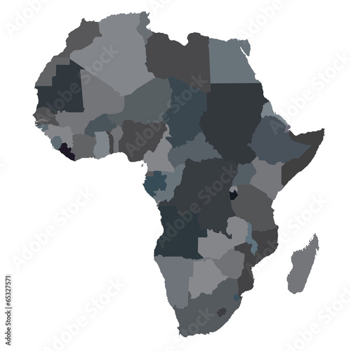 grey africa map