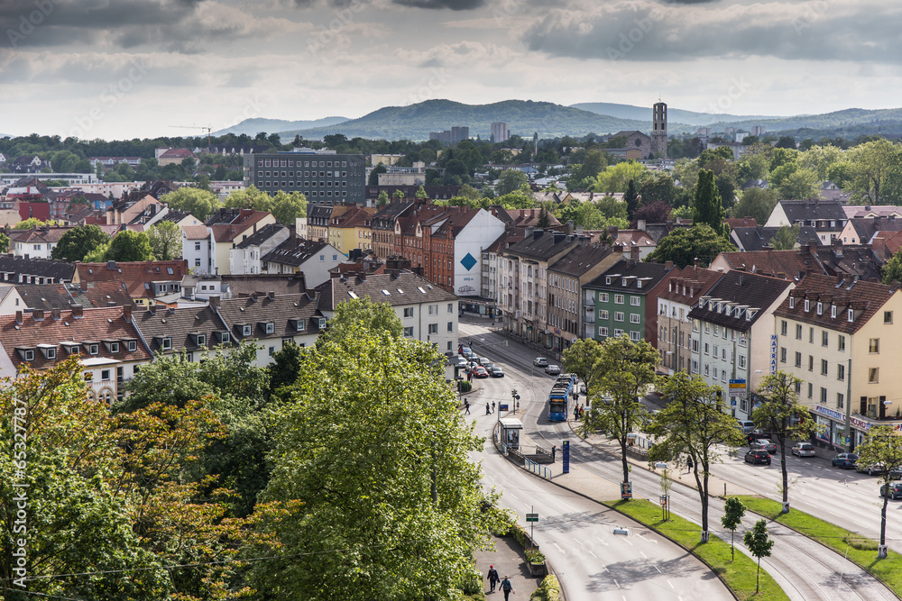 Ausblick vom Weinberg auf die Südstadt in Kassel