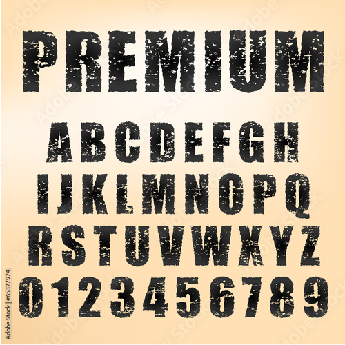 Vector rubber stamp abc