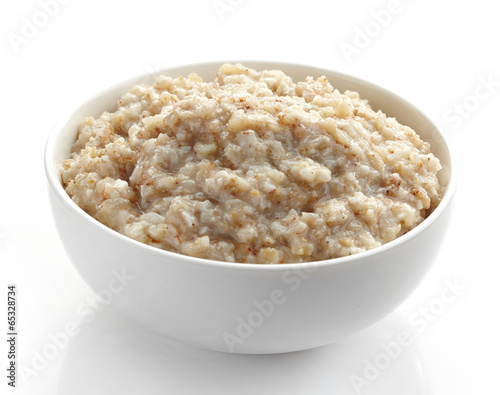 Bowl of various flakes porridge