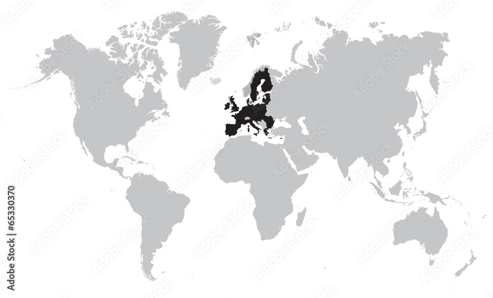 eu and world map