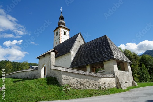 Church of St John the Baptist, Bohinj Lake, Slovenia