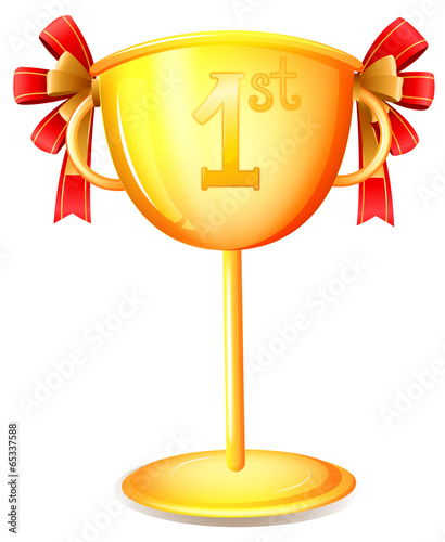 A cup trophy