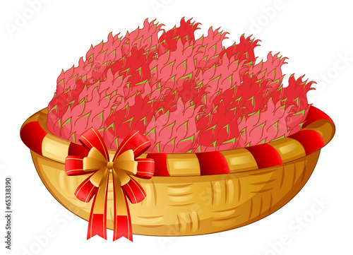 A basket of fruits