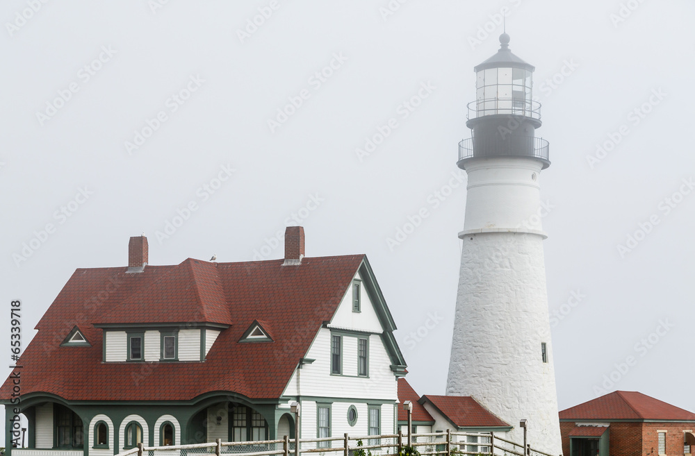 Portland Head Lighthouse and House