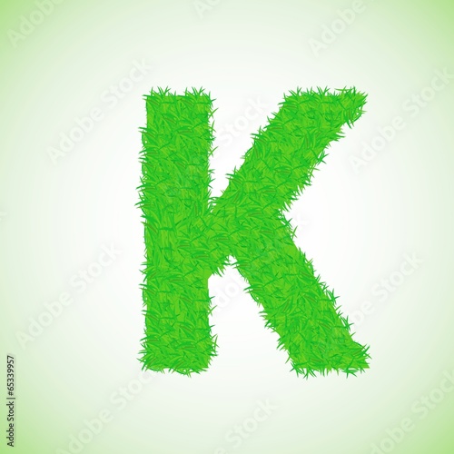 grass letter K