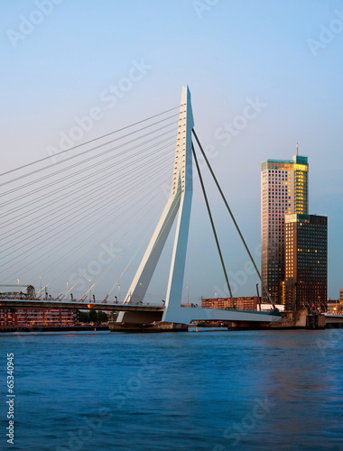 Erasmus Bridge and Maastoren, Rotterdam, The Netherlands