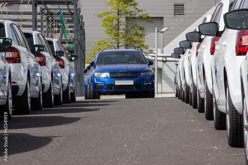 Parkende Autos