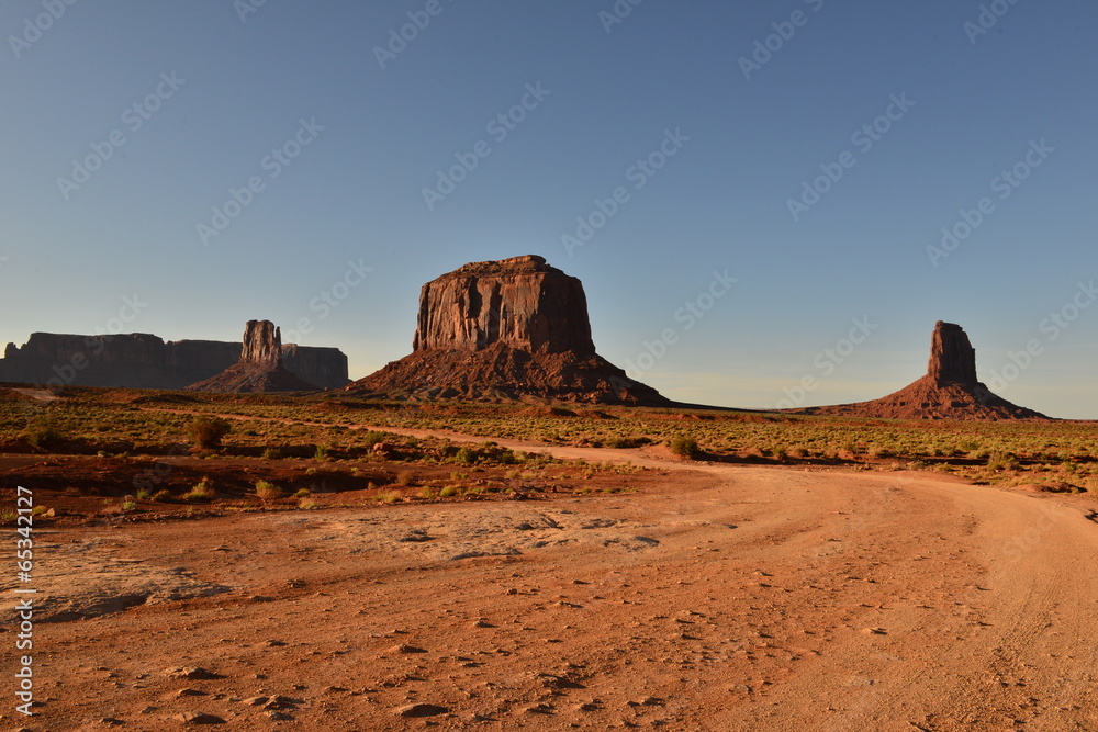 Monument valley in Utah in the early evening of April 2014 Monument valley in Utah in the early evening of April 2014