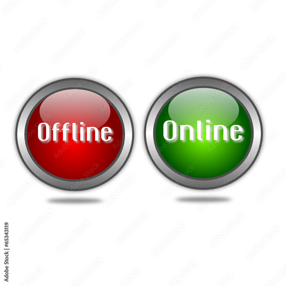 Bottoni offline e online Bottoni offline e online