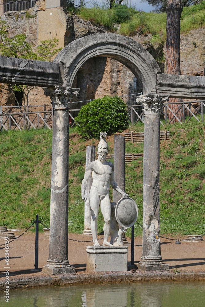Naklejka premium Ancient ruins of Hadrian's Villa Tivoli, Italy