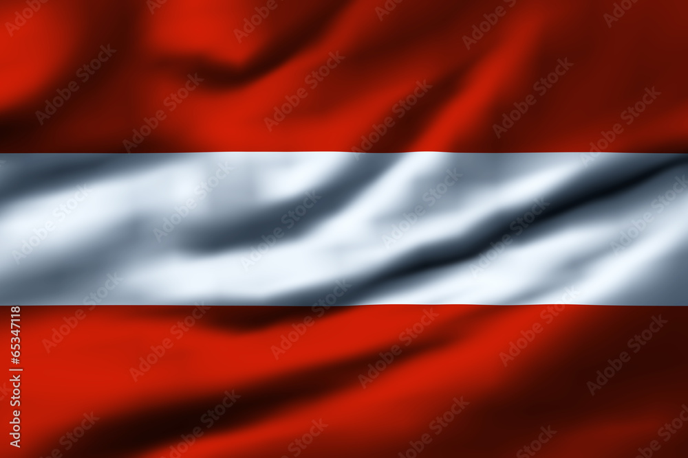 Waving flag, design 1 - Austria Waving flag, design 1 - Austria