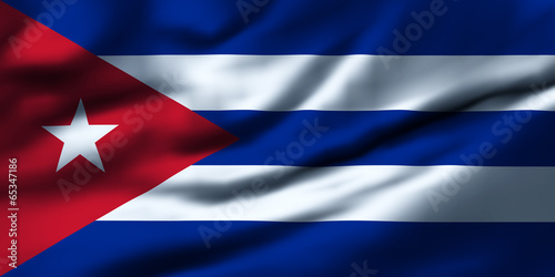 Waving flag, design 1 - Cuba