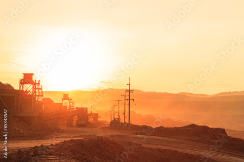 Pit in Sunset