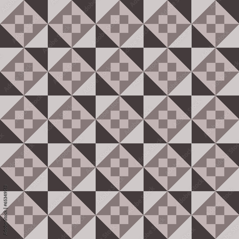 Seamless geometric pattern retro style on vector