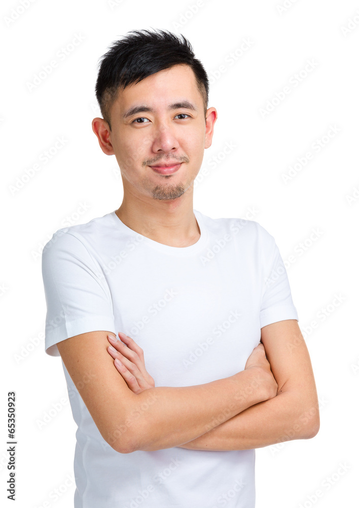 Asian man in casual