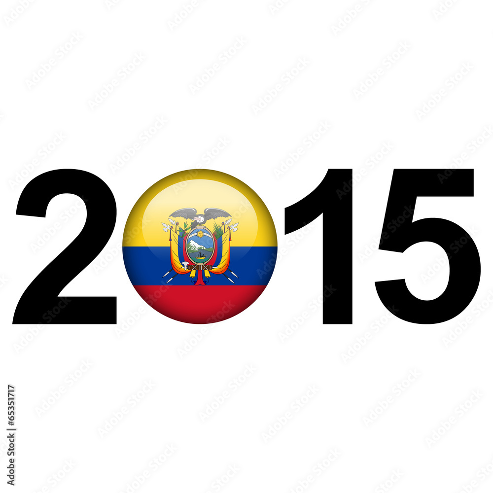 Ecuador flag button