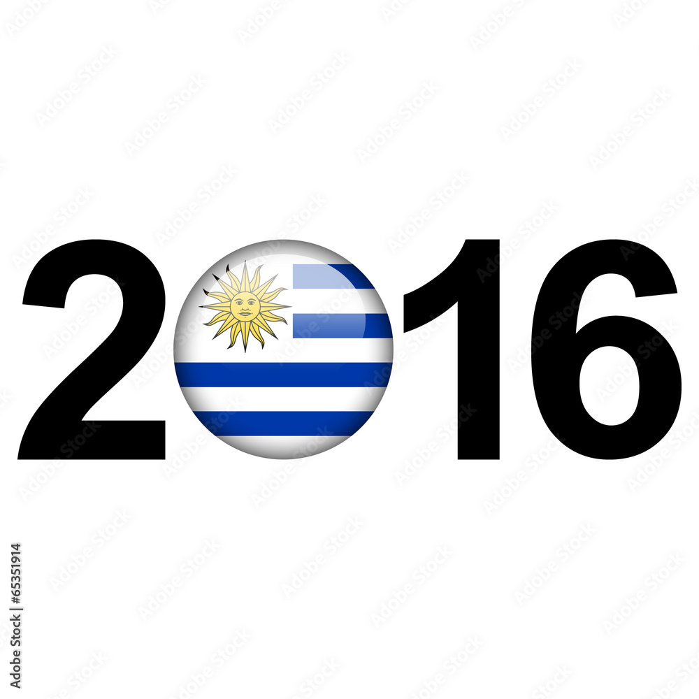 Uruguay flag button Uruguay flag button