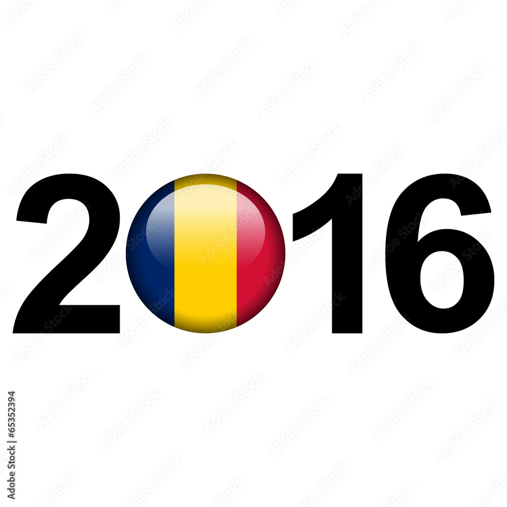 Chad flag button Chad flag button