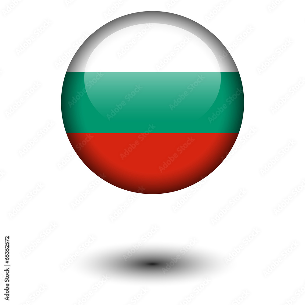 Flag button illustration - Bulgaria Flag button illustration - Bulgaria