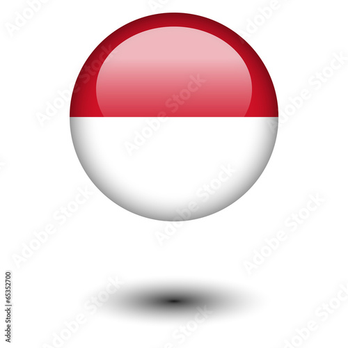Free Download Flag button illustration - Indonesia - GFXLoad