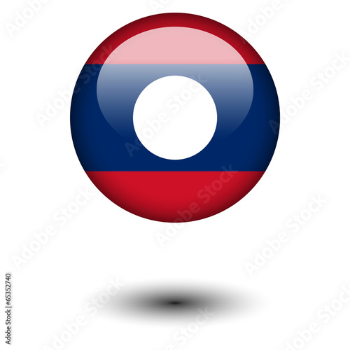 Flag button illustration - Laos Free Download Flag button illustration - Laos - GFXLoad