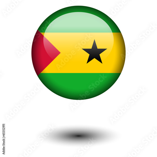 Free Download Flag button illustration - Sao Tome and Principe - GFXLoad