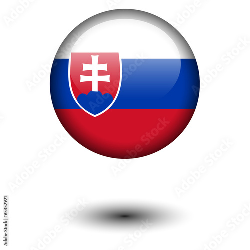Free Download Flag button illustration - Slovakia - GFXLoad